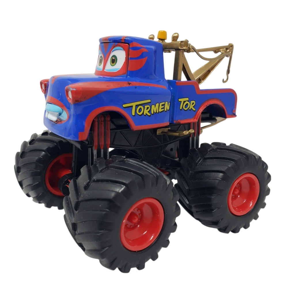Disney Pixar Cars Mater Tormentor Tow Truck XL Blue Red Toy
